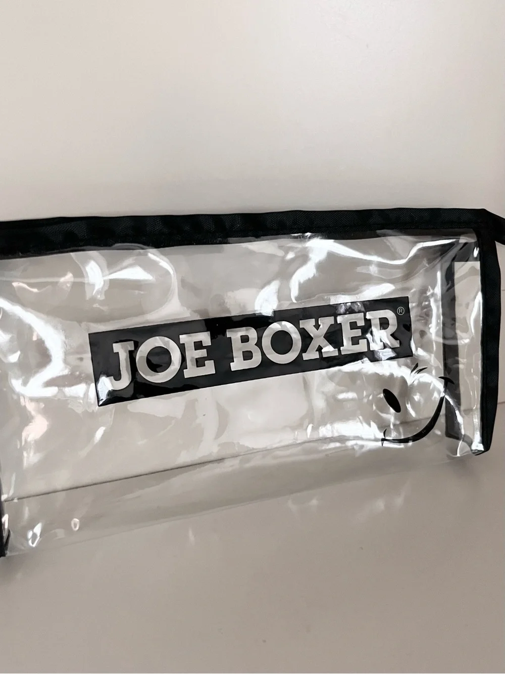 Joe boxer clear zippy pouch